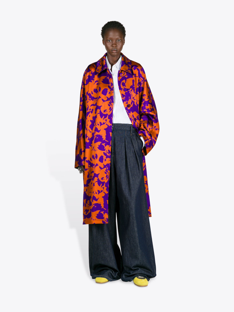 Dries Van Noten FLORAL VISCOSE SATIN COAT outlook