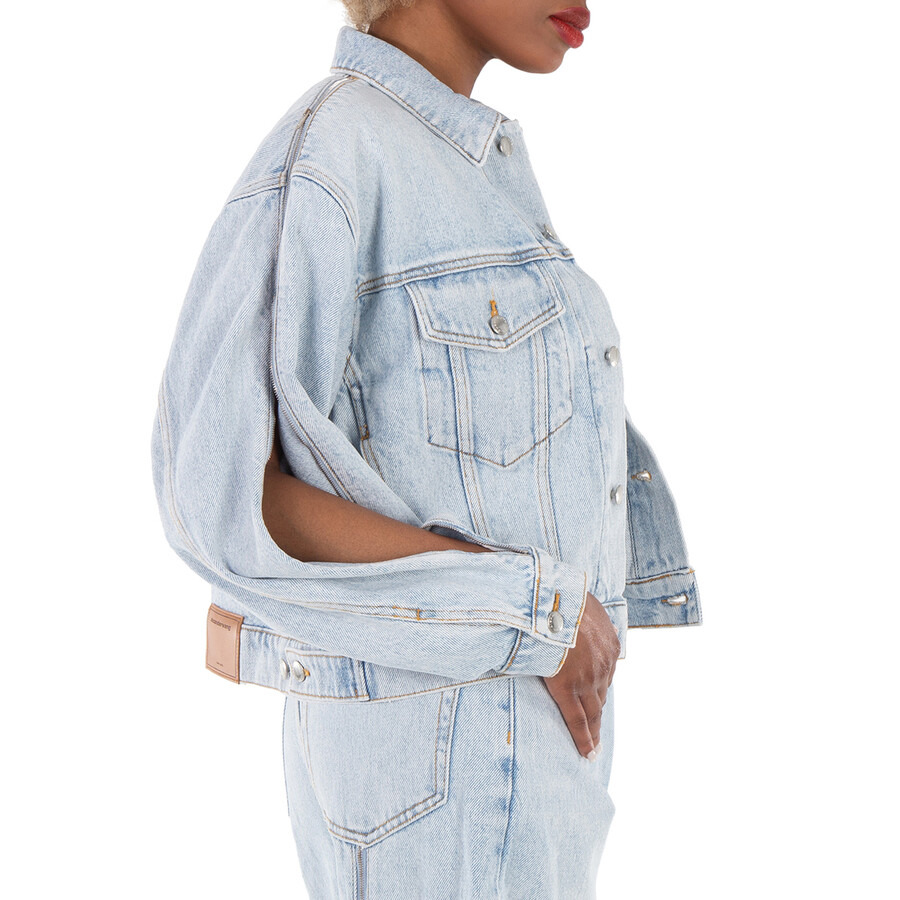 T by Alexander Wang Zipped Sleeve Trucker Cotton Jacket - 4