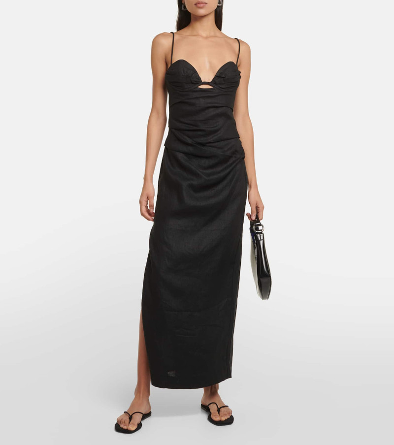 SIR. Noemi linen maxi dress outlook