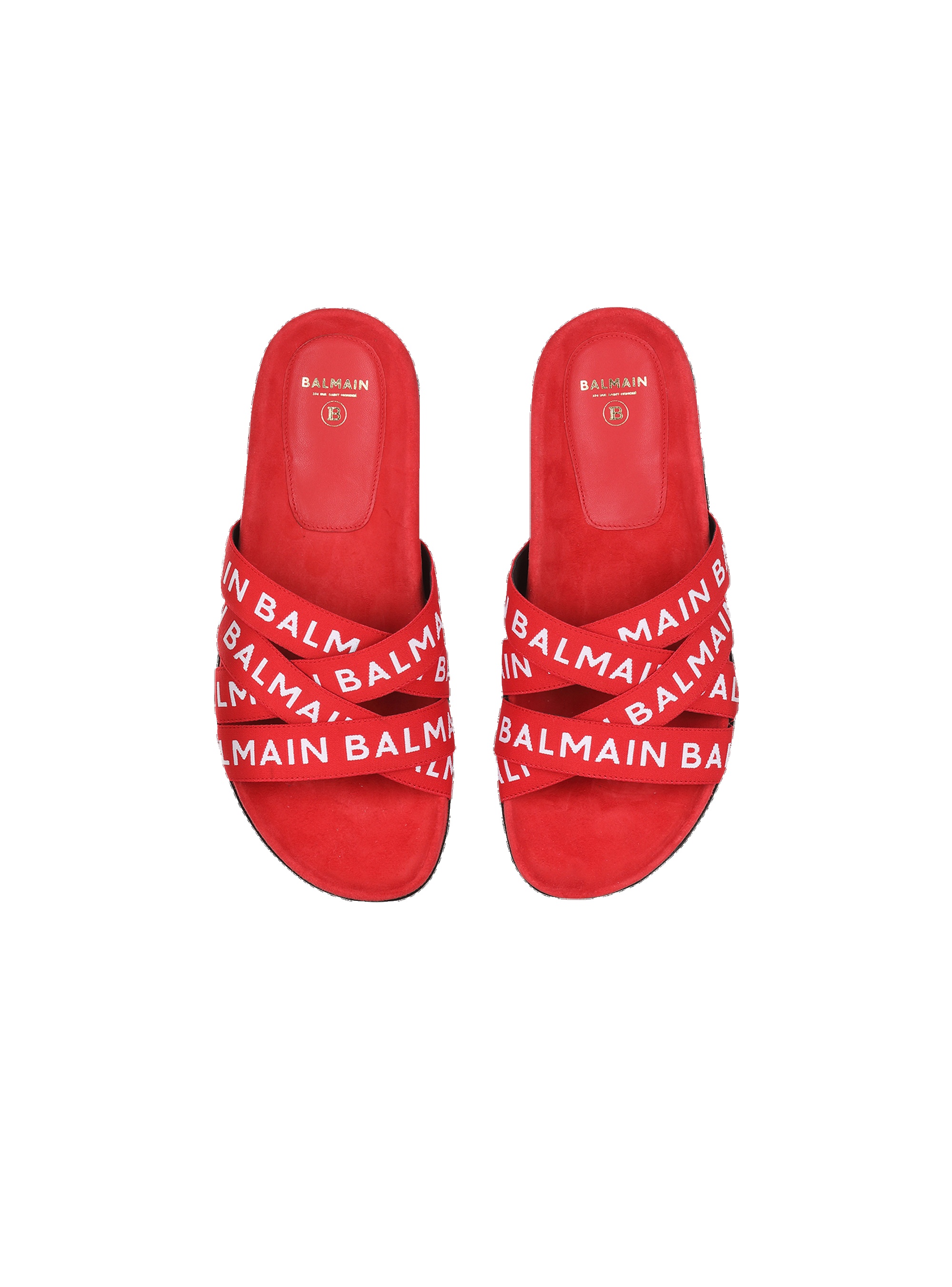 HIGH SUMMER CAPSULE - Union flip flops with Balmain logo print - 3