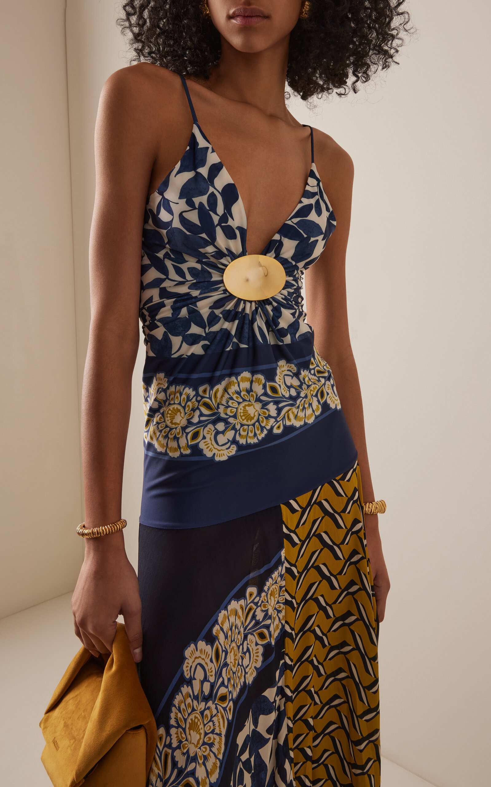 Casiana Gathered Jersey Midi Dress multi - 2