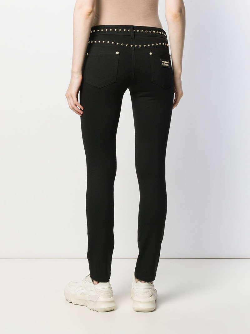 stud-detail skinny trousers 4