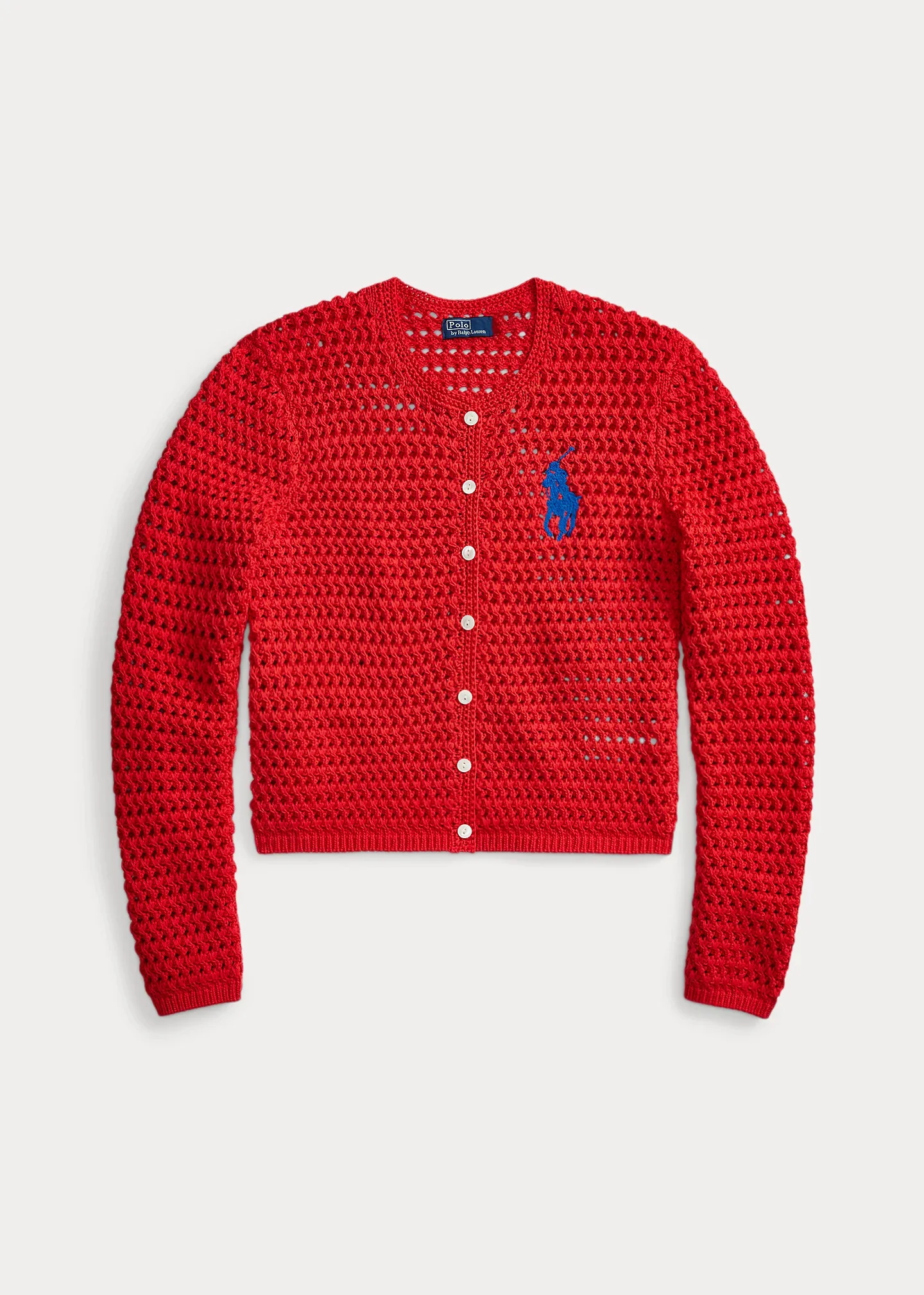 Big Pony Crocheted Cotton Cardigan - 1
