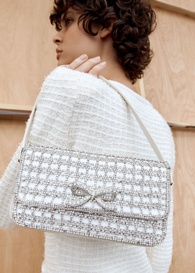 Champagne Crystal Baguette Bag 6