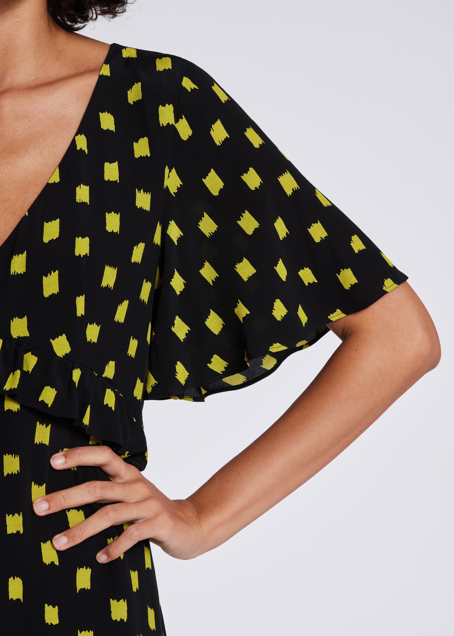 'Brushstrokes' Midi Dress - 7
