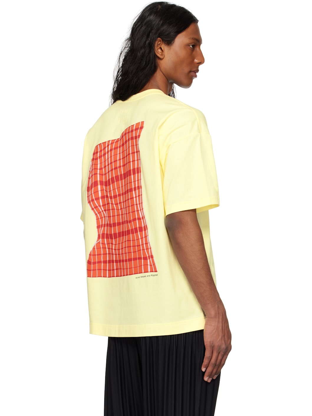 Yellow Windswept Plaid T-shirt - 3