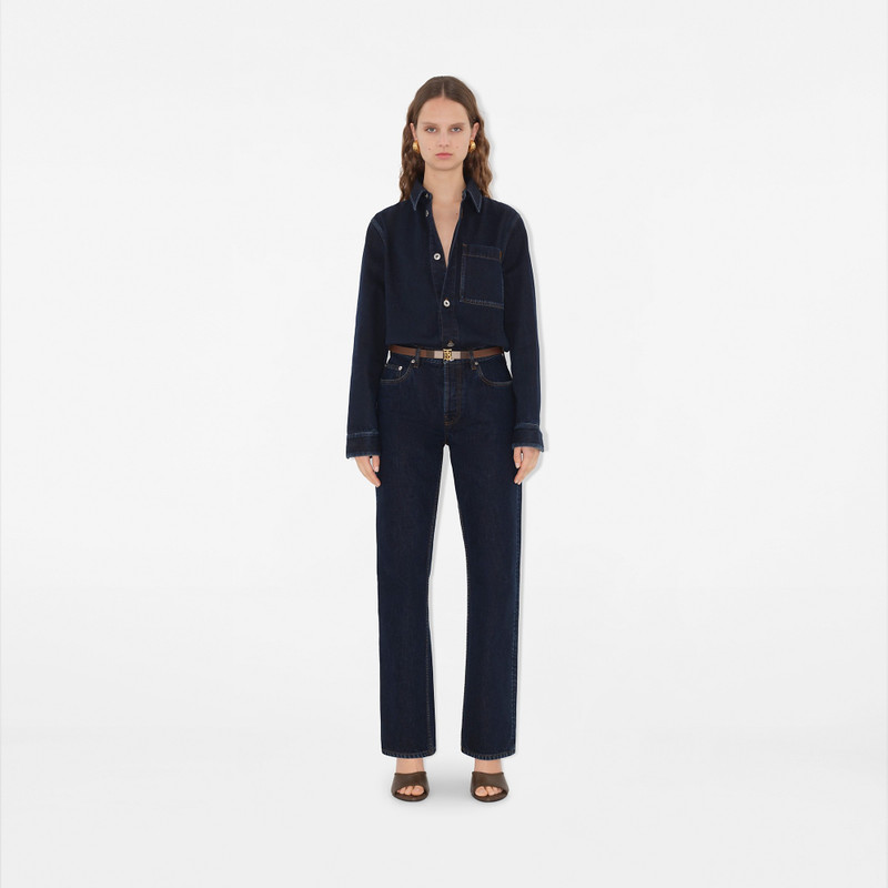 Burberry Reversible Monogram Motif Check Slim Belt outlook