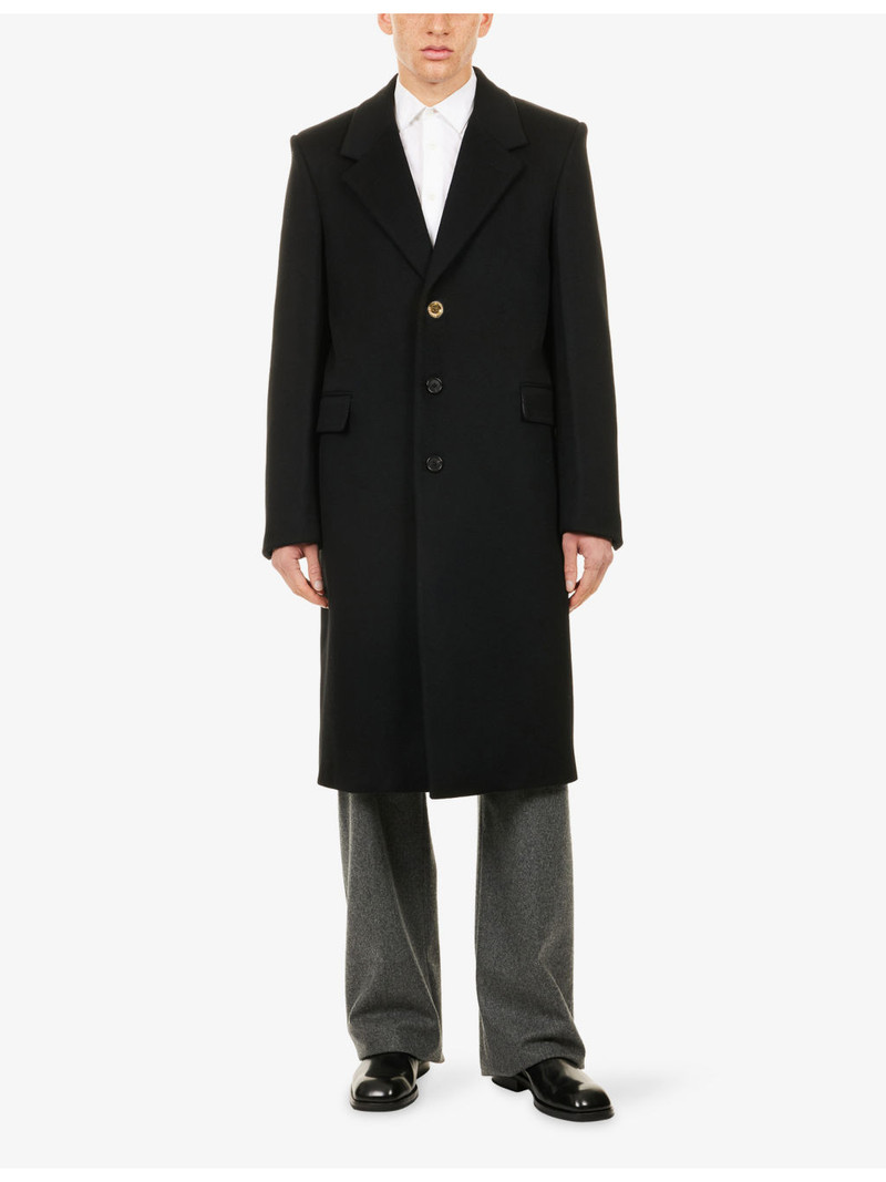 Givenchy Notch-Lapels Relaxed-Fit Wool And Cashmere Coat outlook