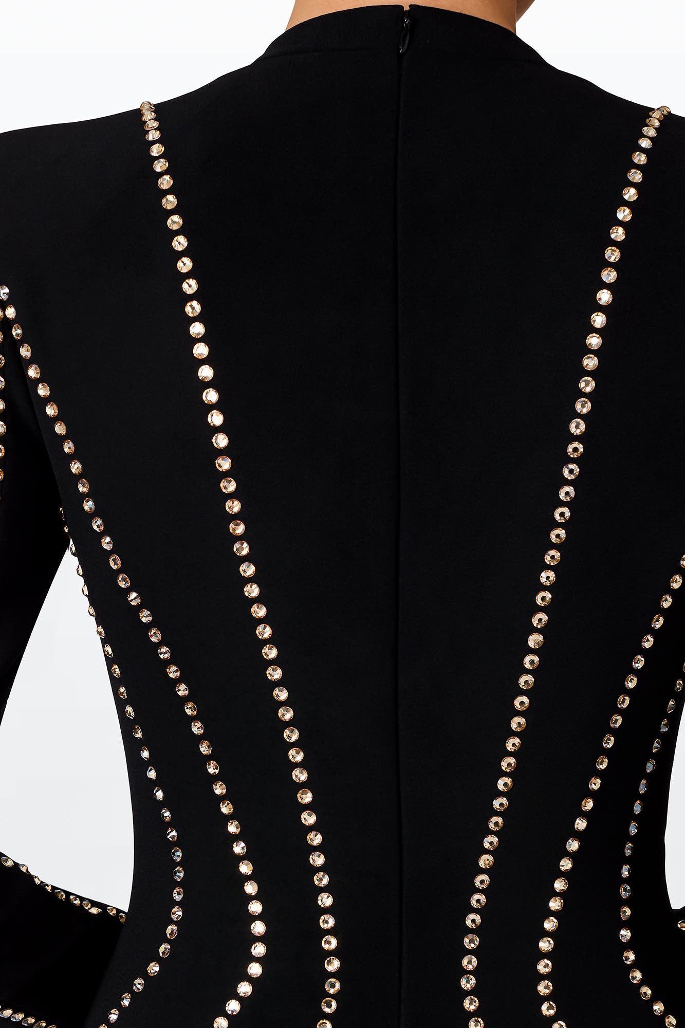 Jenny Packham Victoire Rhinestone-Embellished Maxi Gown in Liquorice at Nordstrom - 5