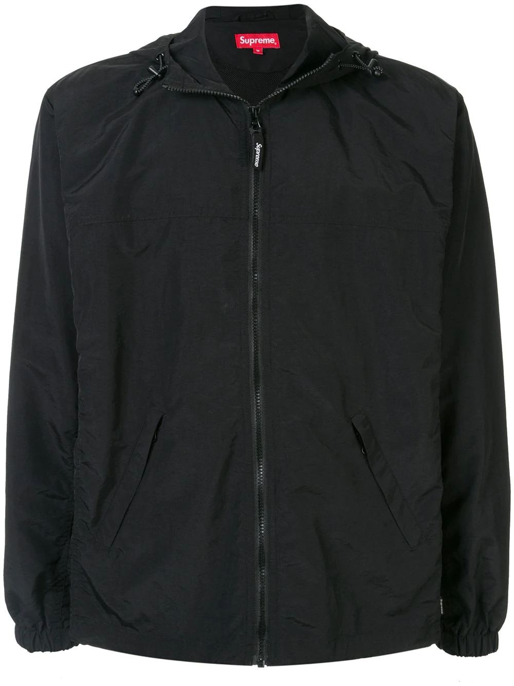 2-tone zip-up jacket - 1