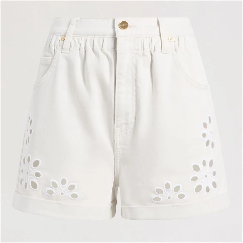 Embroidered Paperbag Short - 1