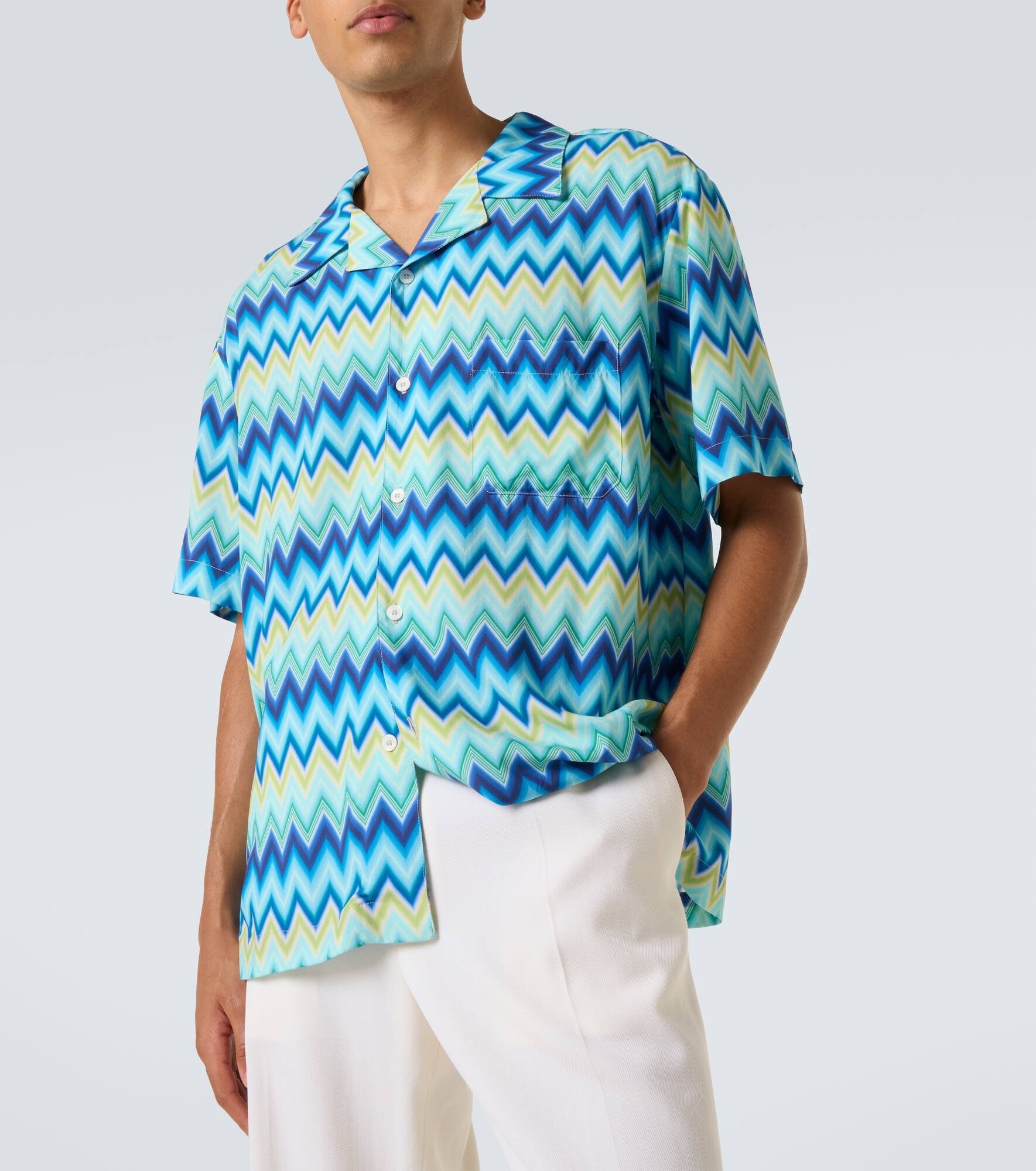 Zigzag bowling shirt - 5