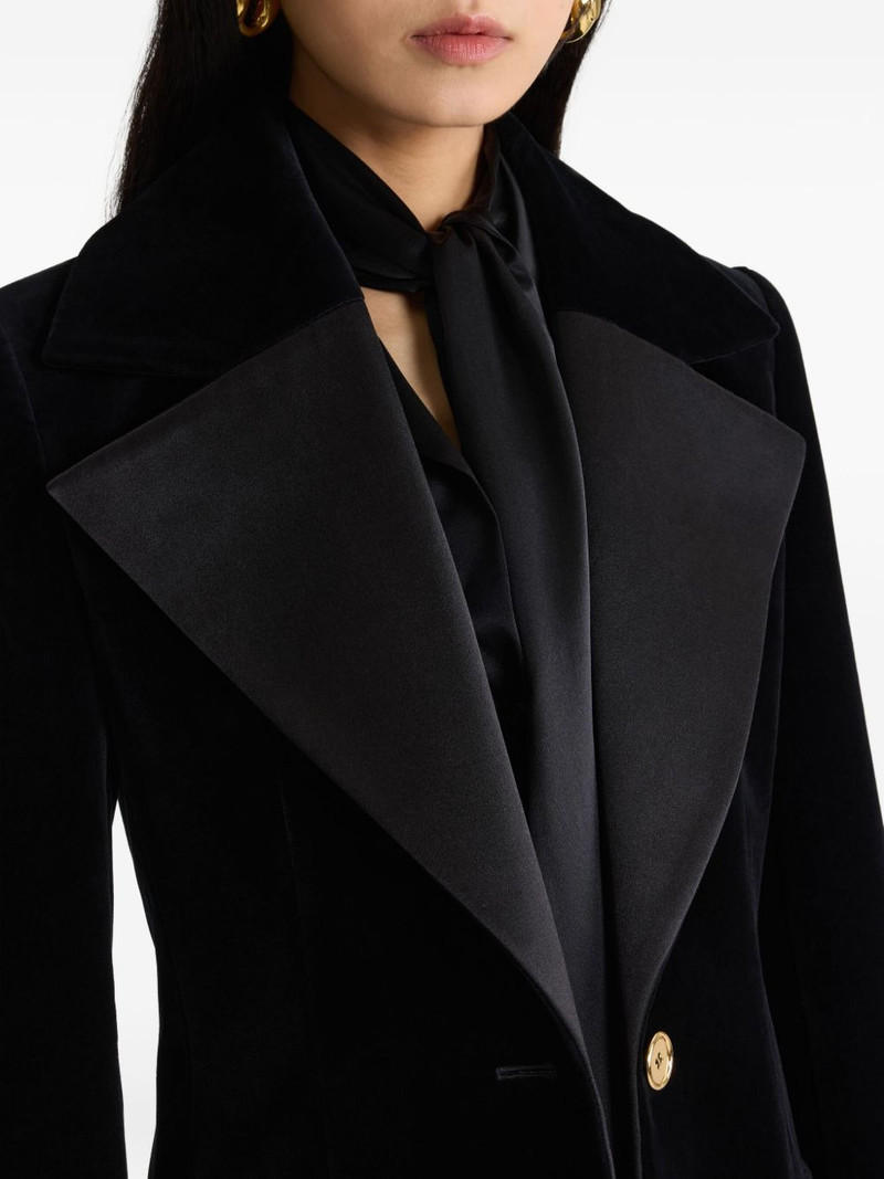 velvet satin-lapel blazer 4