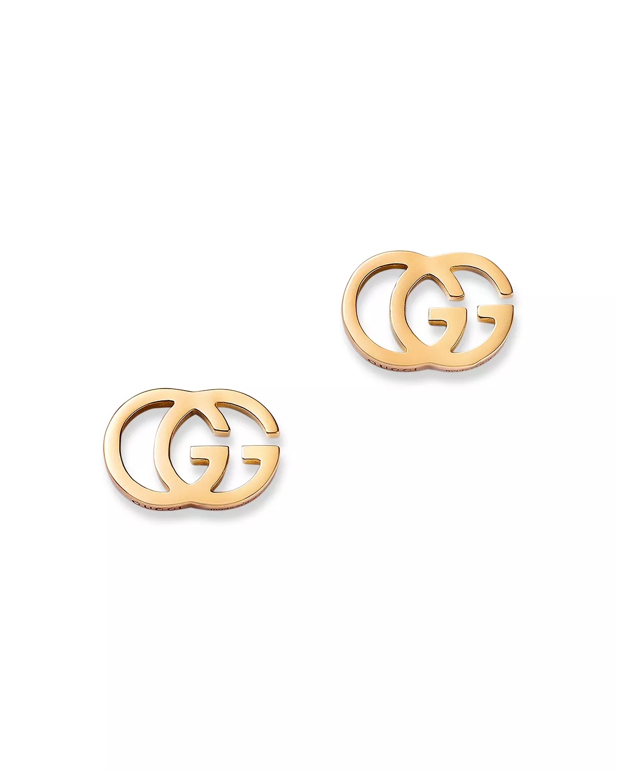 Gucci 18K Yellow Gold Running G Stud Earrings - 1