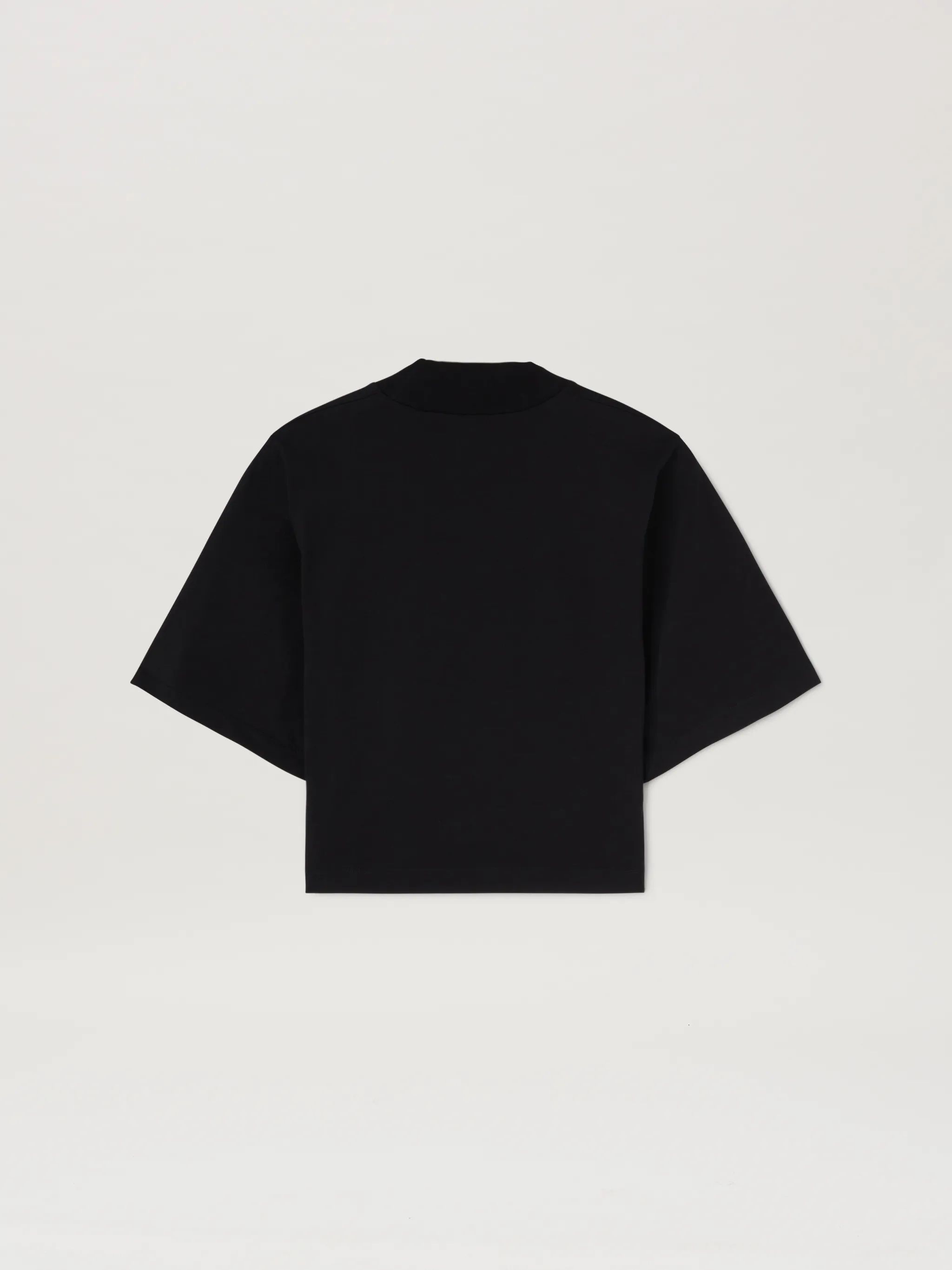 Logo Cropped T-Shirt Black - 2