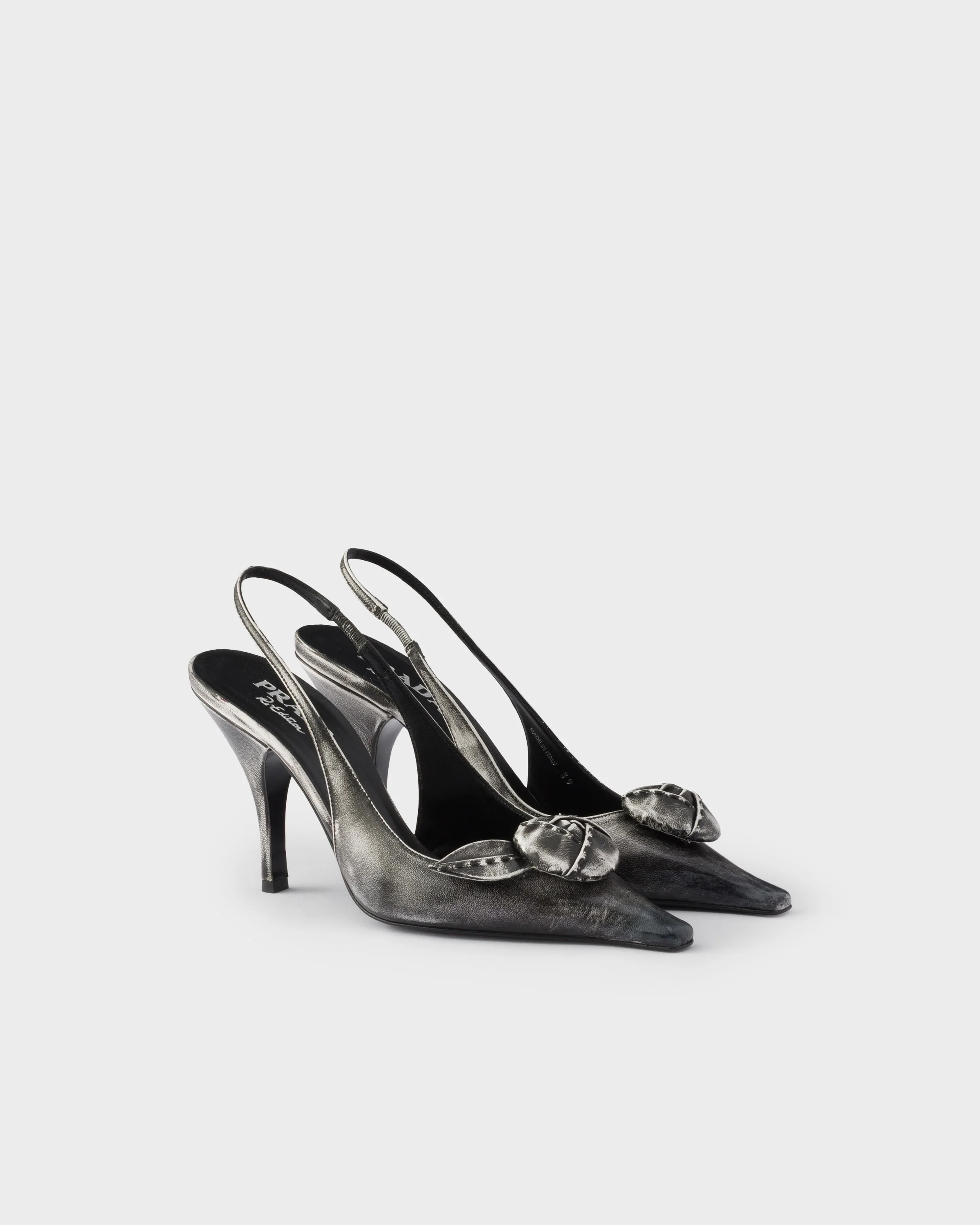 Leather slingback pumps - 1