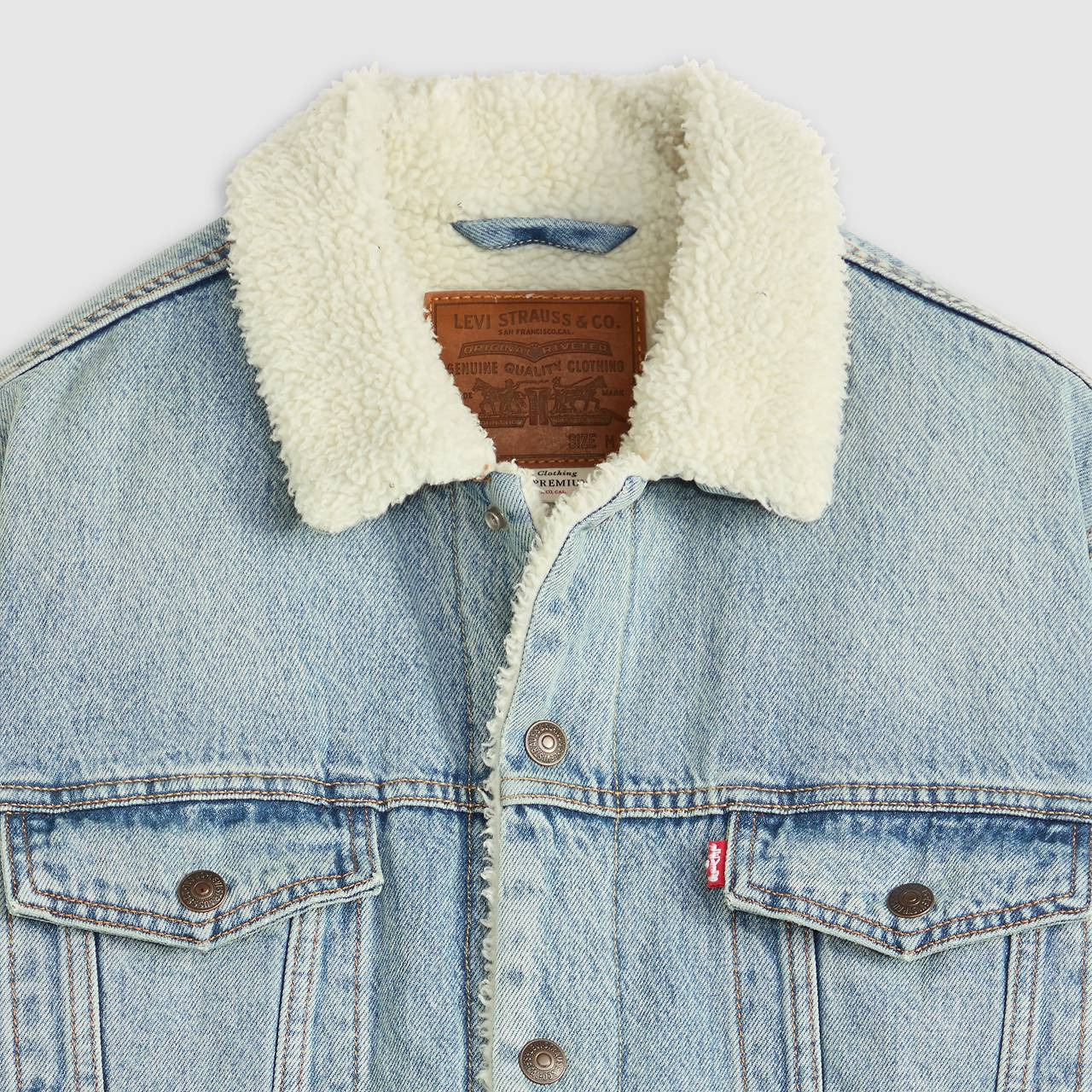 RELAXED FIT SHERPA TRUCKER JACKET - 6