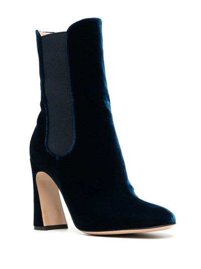 Gianvito Rossi Aura velvet ankle boots outlook