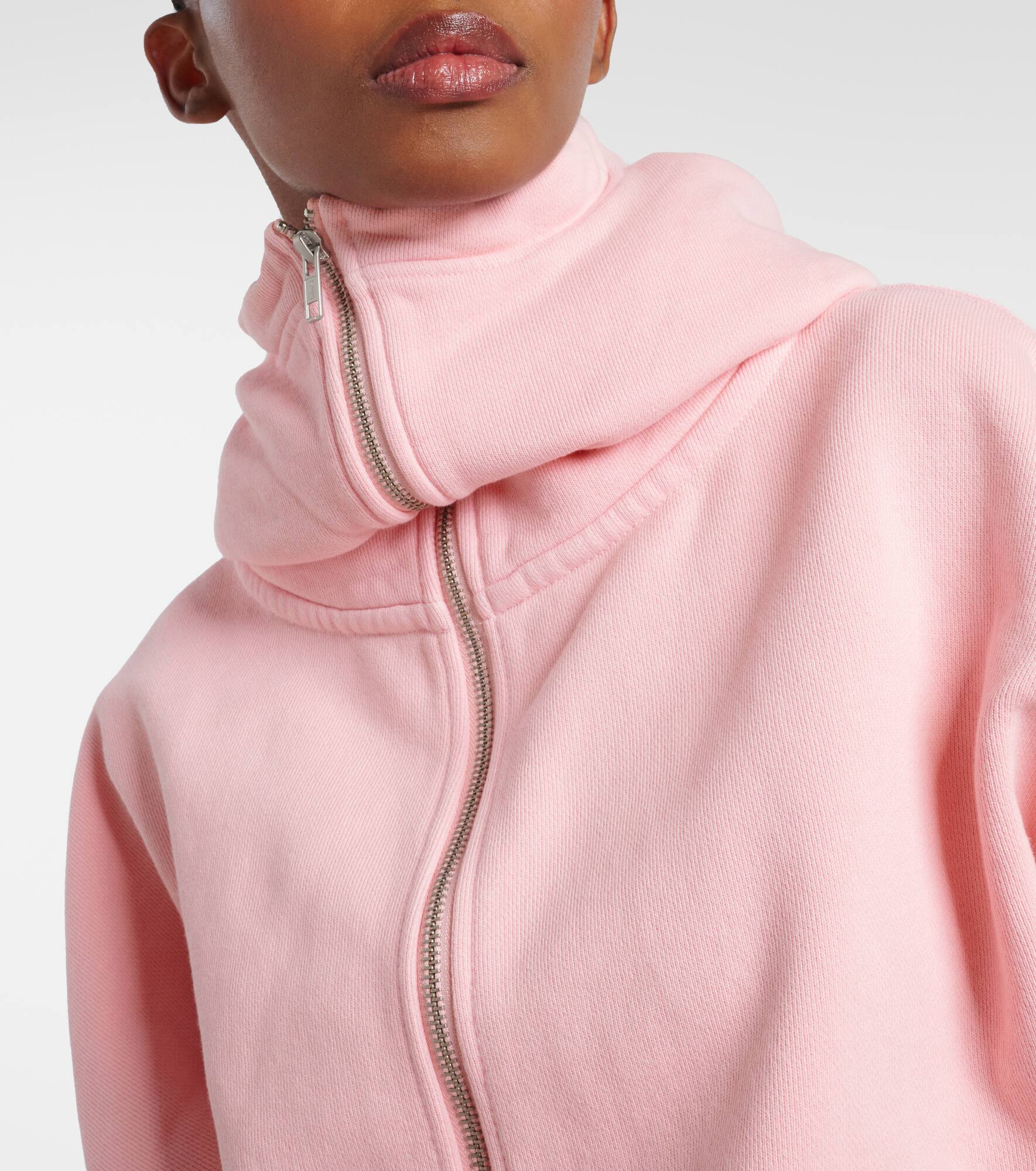 Cropped cotton jersey sweatshirt - 5