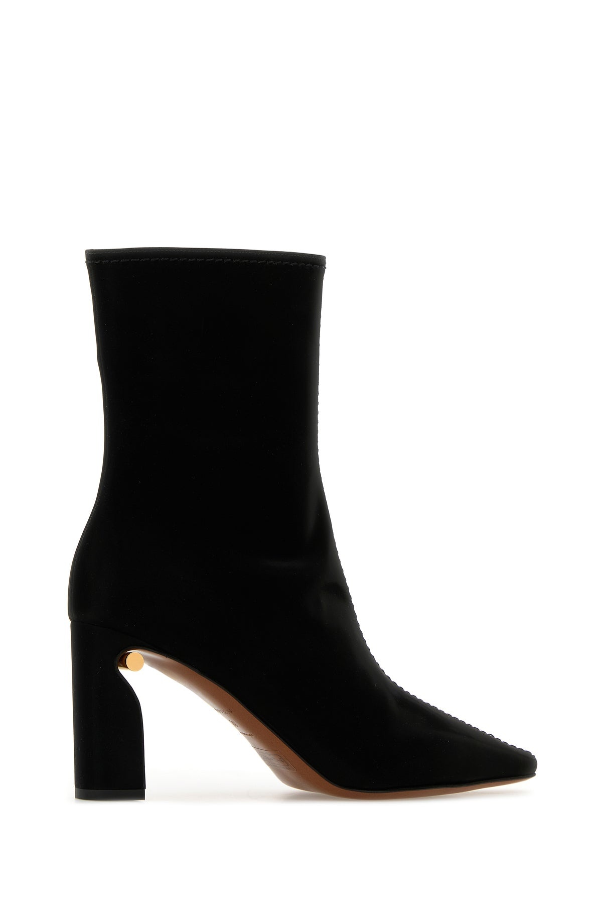 Black fabric ankle boots - 3