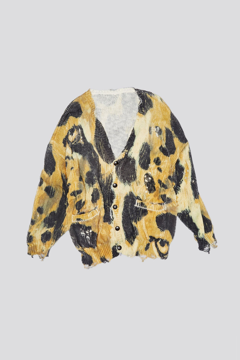 PRINTED OVERSIZED CARDIGAN - LEOPARD 4