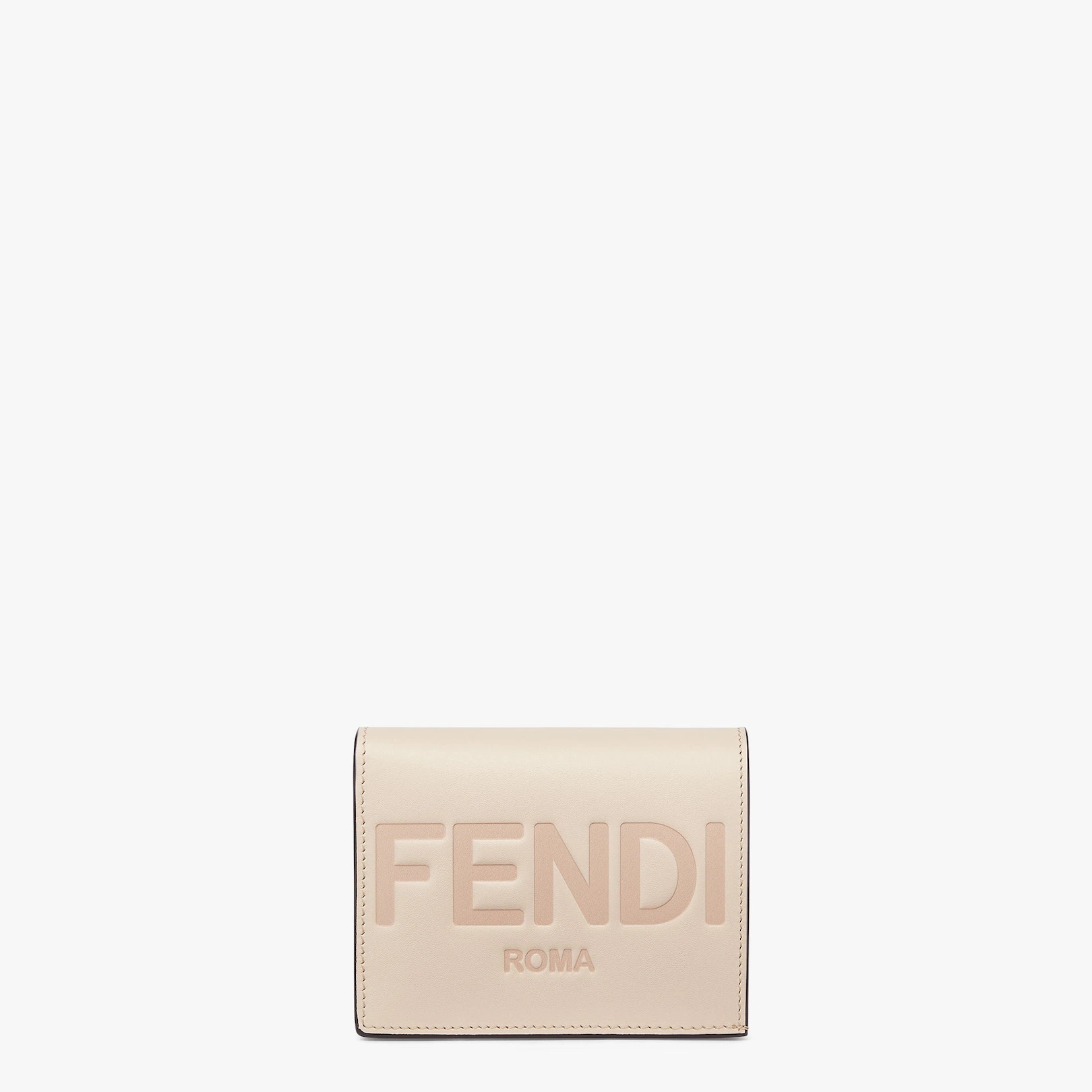 Small bi-fold Fendi Roma wallet. Interior organized with flat pockets, a coin pocket with zipper, fo - 1