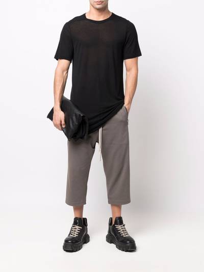 Rick Owens drawstring-waist cropped track trousers outlook