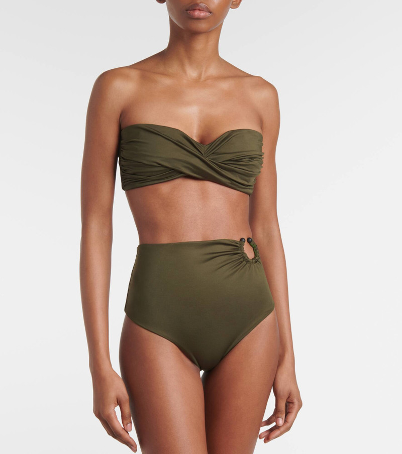 Johanna Ortiz Ring-detail high-rise bikini bottoms outlook