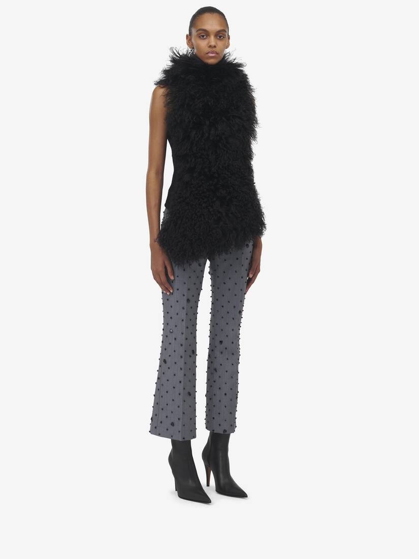 Shearling Sleeveless Top - 4