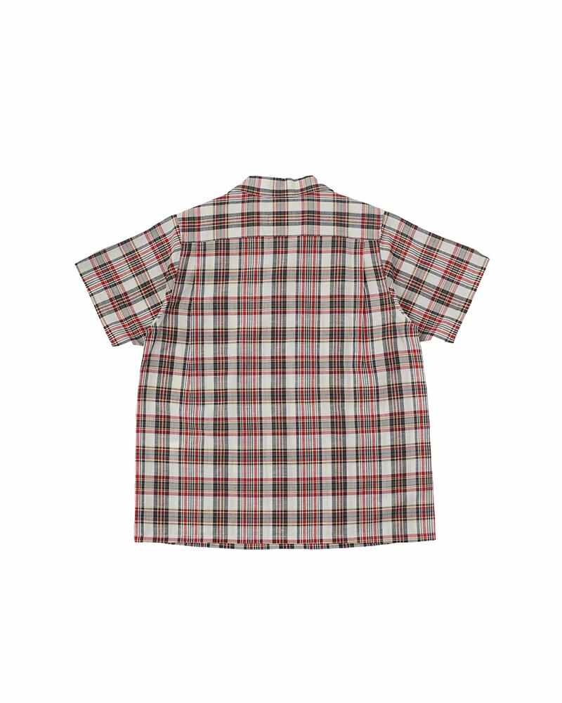 FAIRWAY P.O. SHIRT S/S MADRAS RED - 2