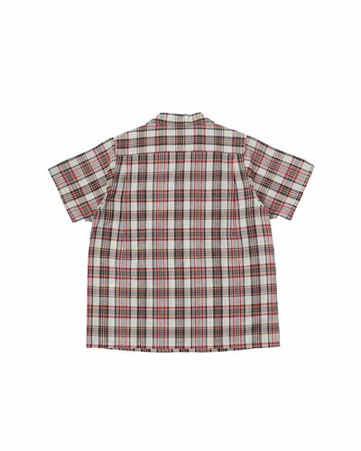 visvim FAIRWAY P.O. SHIRT S/S MADRAS RED outlook