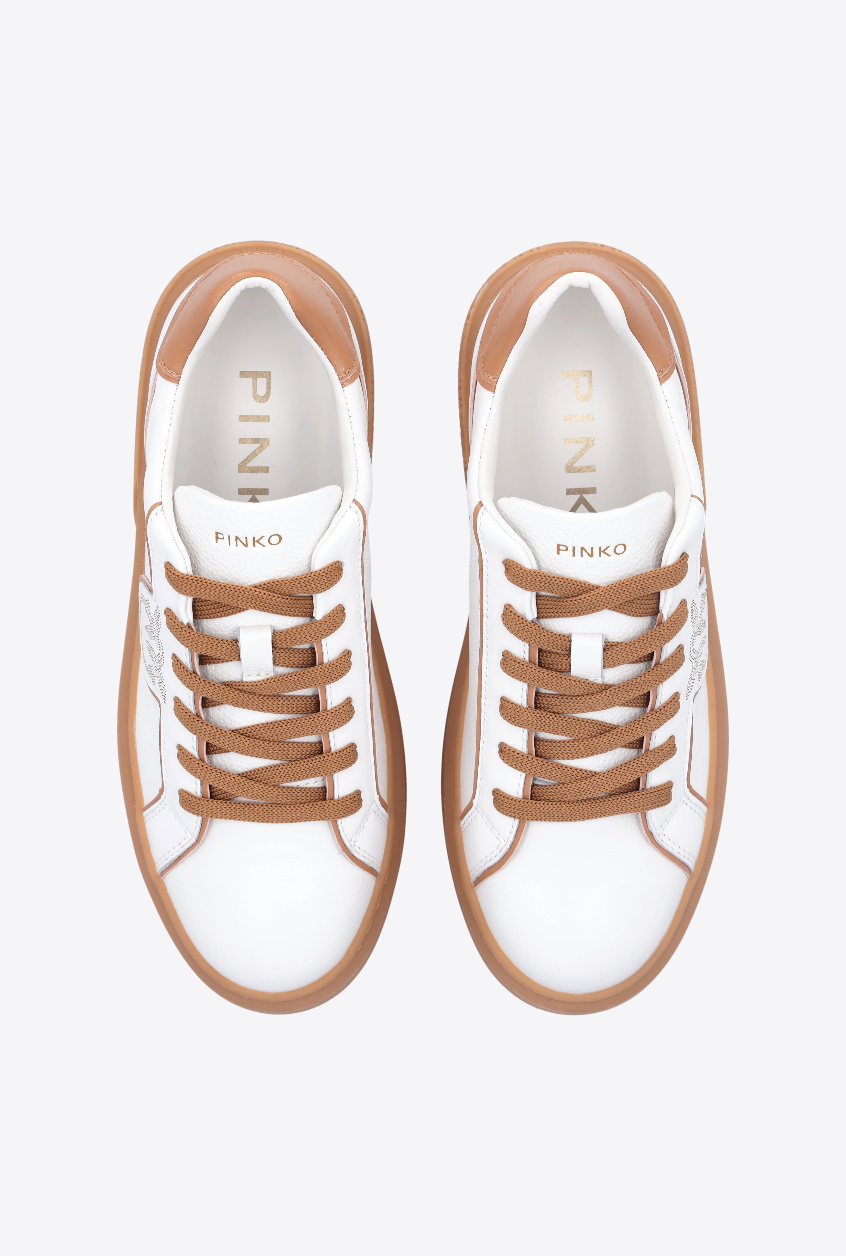 LEATHER SNEAKERS WITH CONTRASTING DETAILS - 8