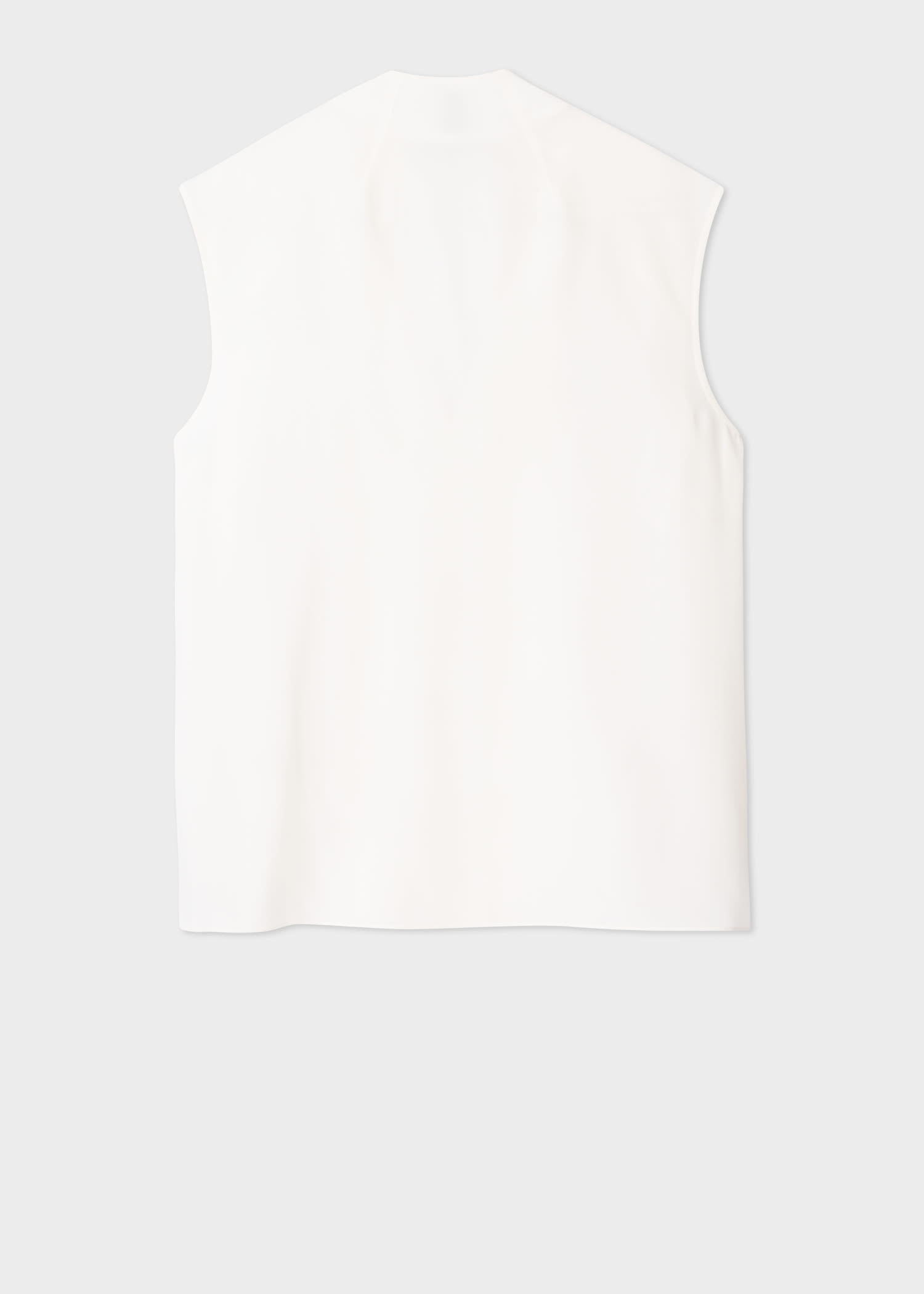 Ivory Tie Neck Blouse - 4