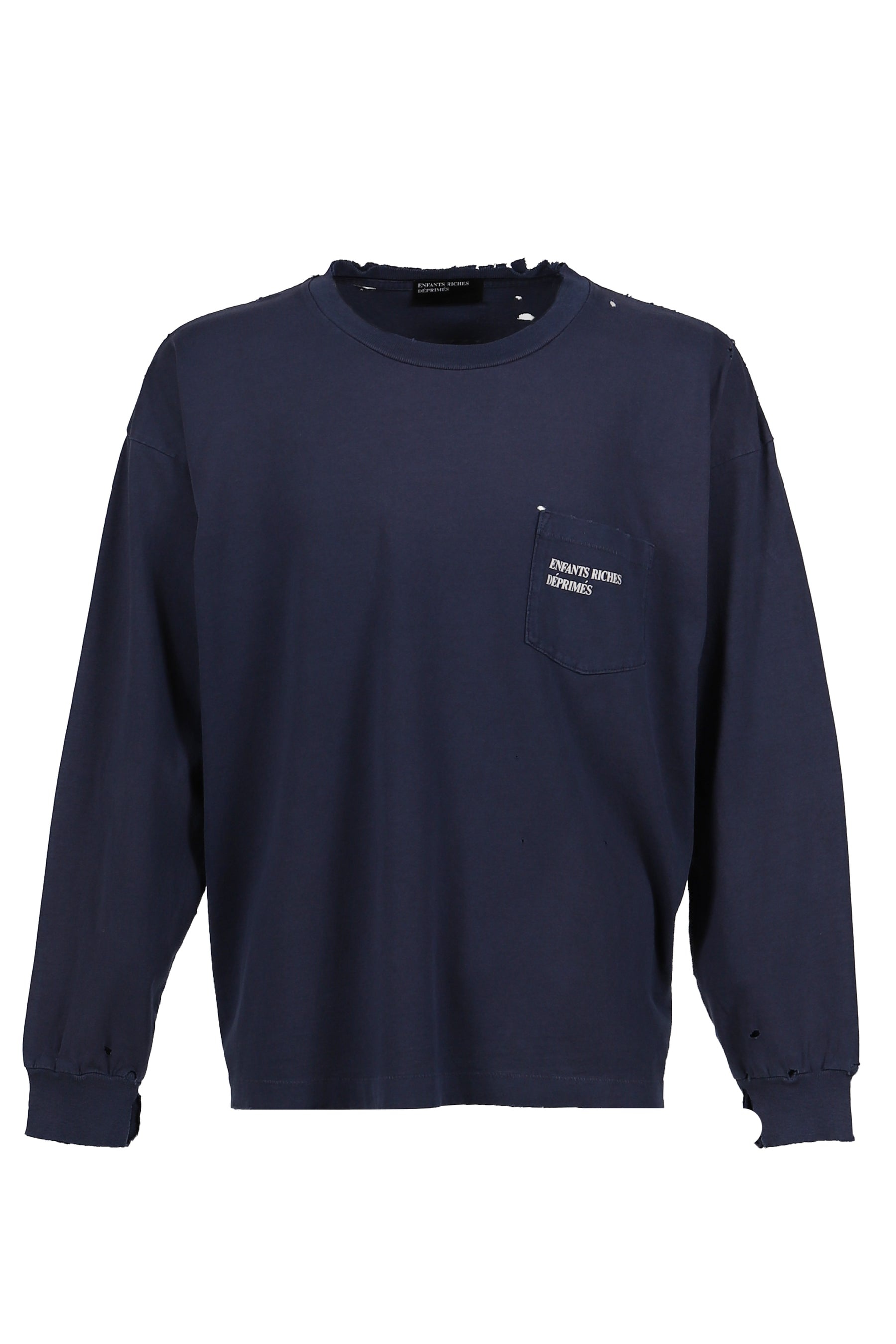 CLASSIC LOGO LS T-SHIRT / FADED MIDNIGHT - 5