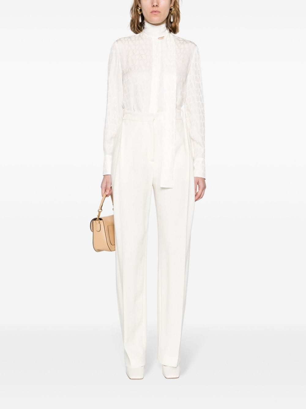 Toile Iconographe-print silk shirt - 2