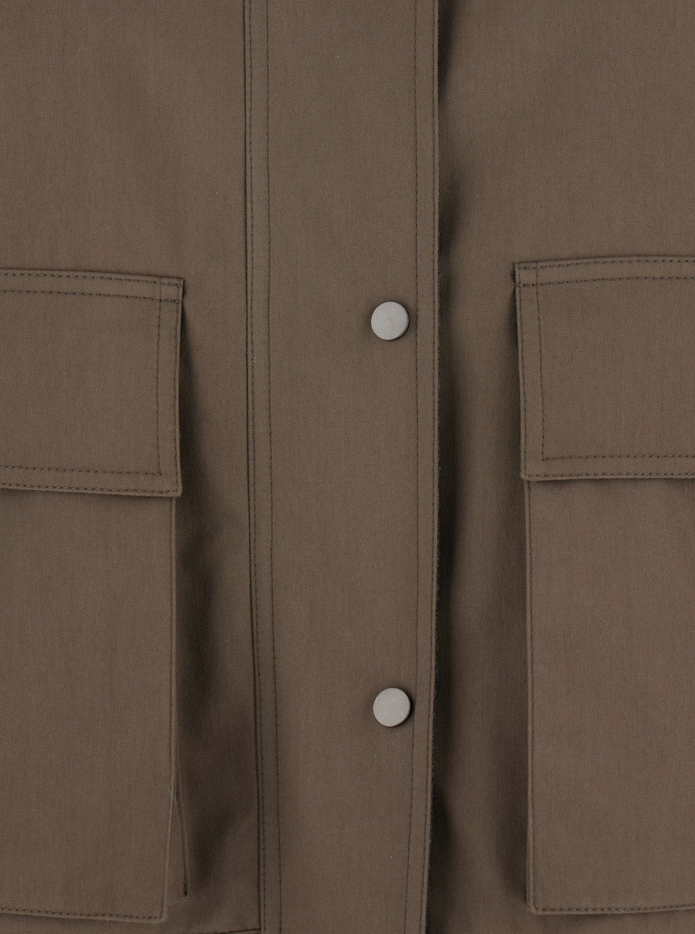 Brunello Cucinelli Women Grey Jacket With Classic Collar With Snap Buttons In Cotton Blend Woman - 3