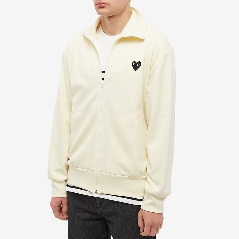 Comme des Garçons PLAY Comme des Garcons Play Black Heart Zip Back Print Track Top outlook