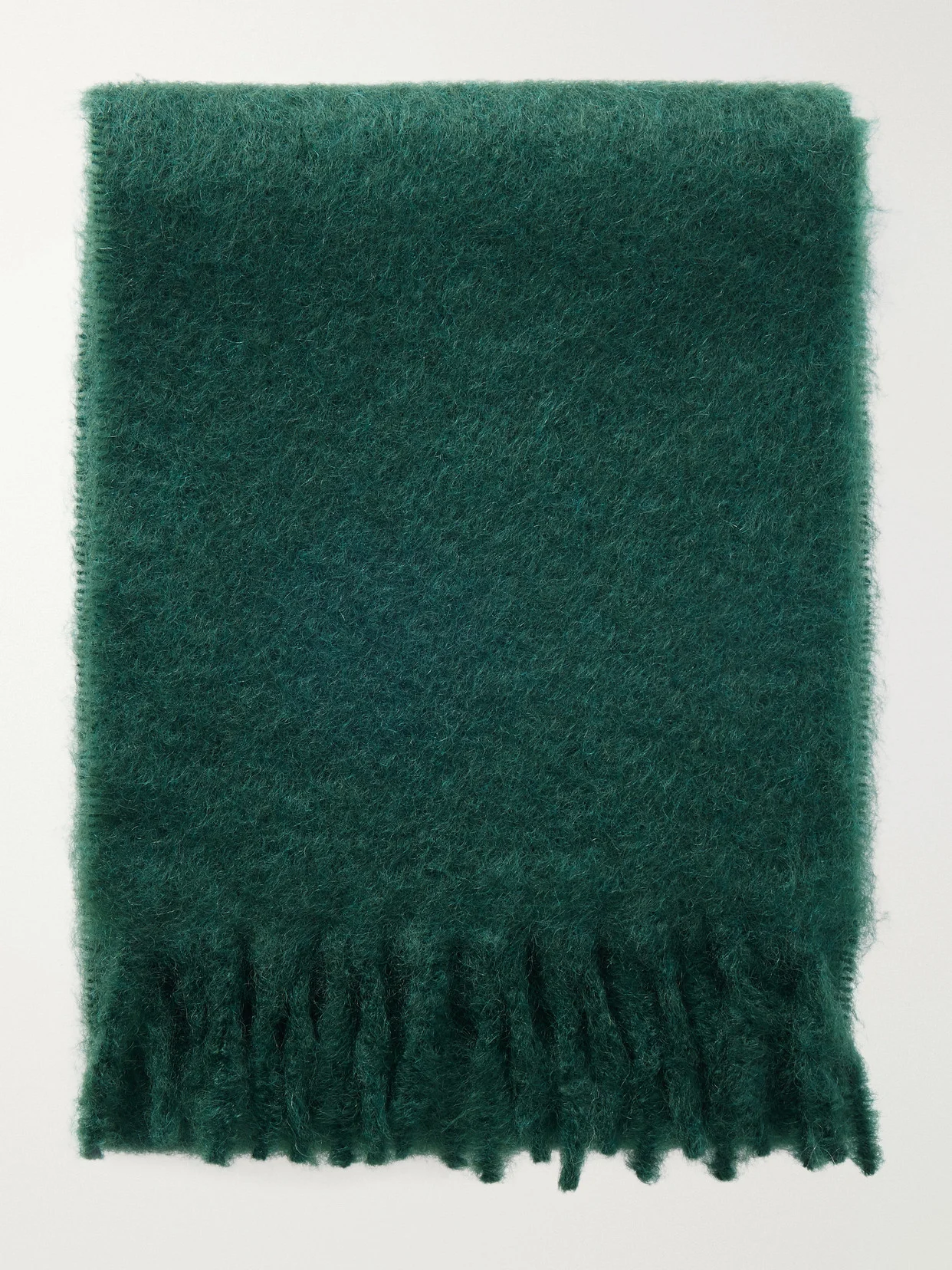 Creana Fringed Mohair And Wool-blend Scarf - 1