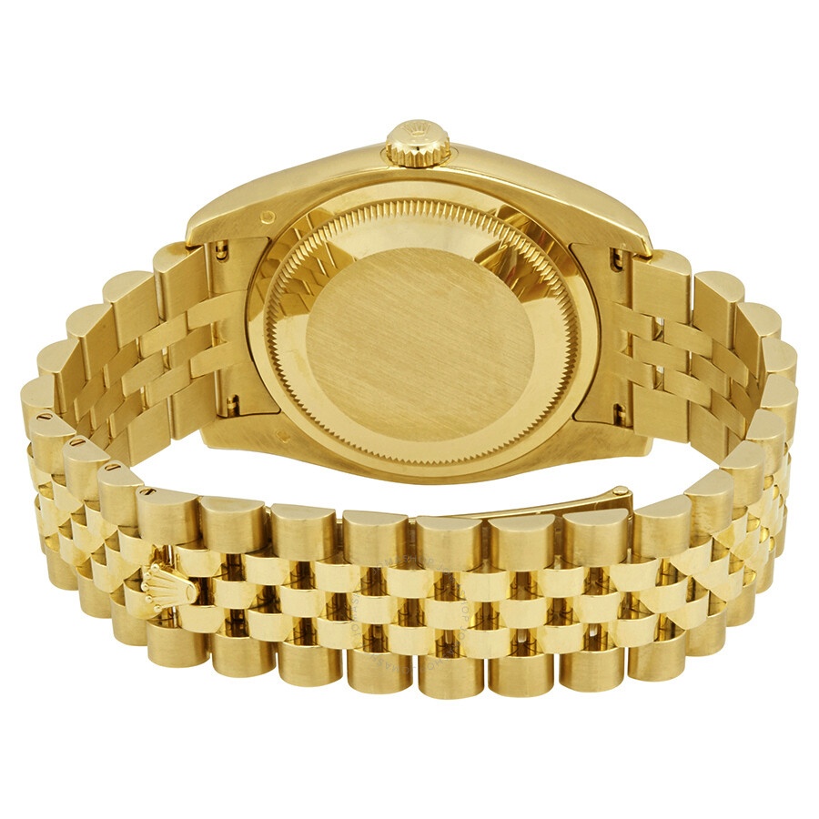 Rolex Oyster Perpetual Datejust 36 White Dial 18K Yellow Gold Automatic Men's Watch 116238WSJ - 3