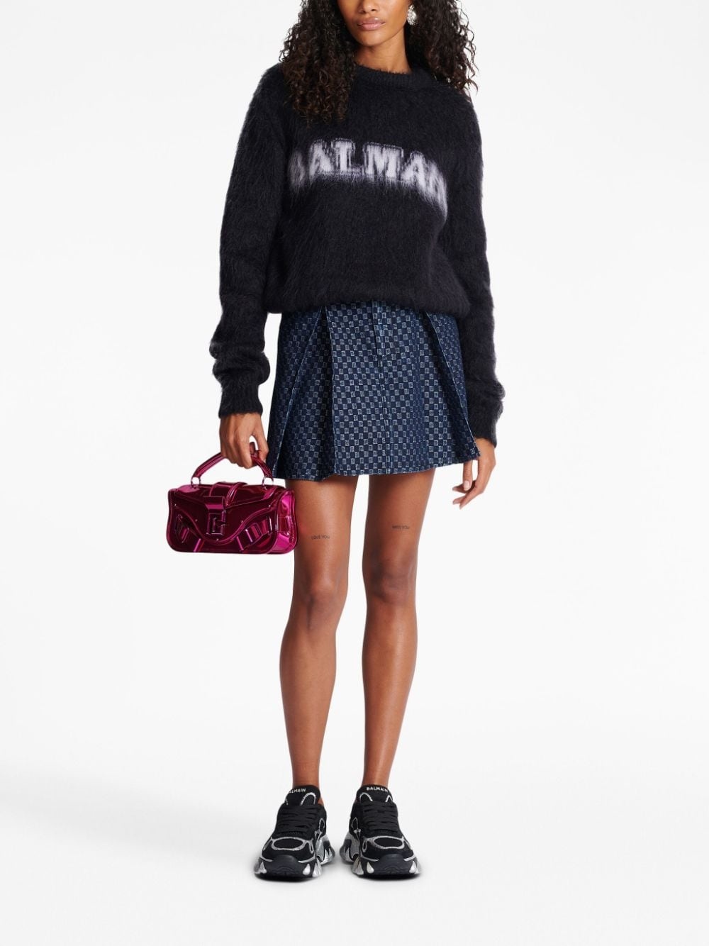 logo-jacquard jumper - 2