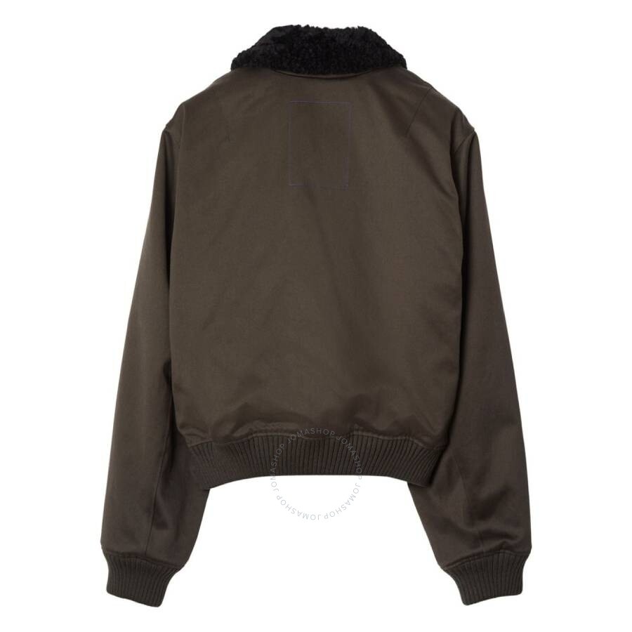 Burberry Zipped Shearling-Collar Bomber Jacket - 5
