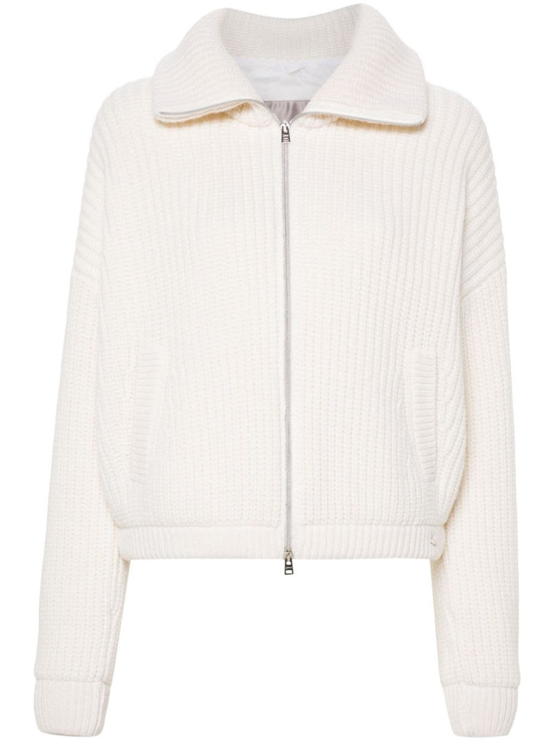 wool zipped cardigan 1