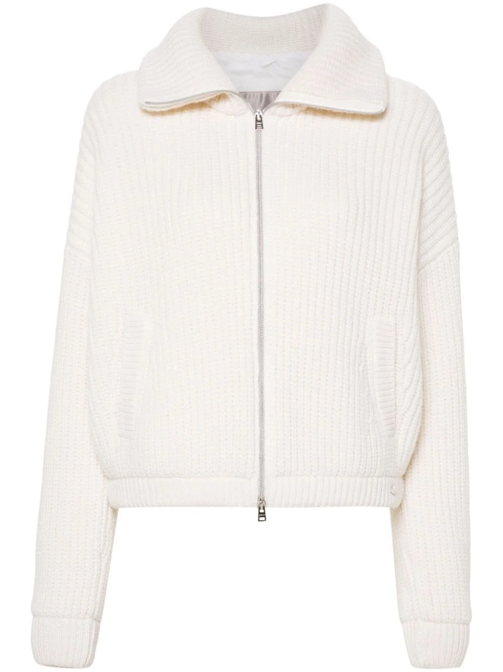 wool zipped cardigan - 1