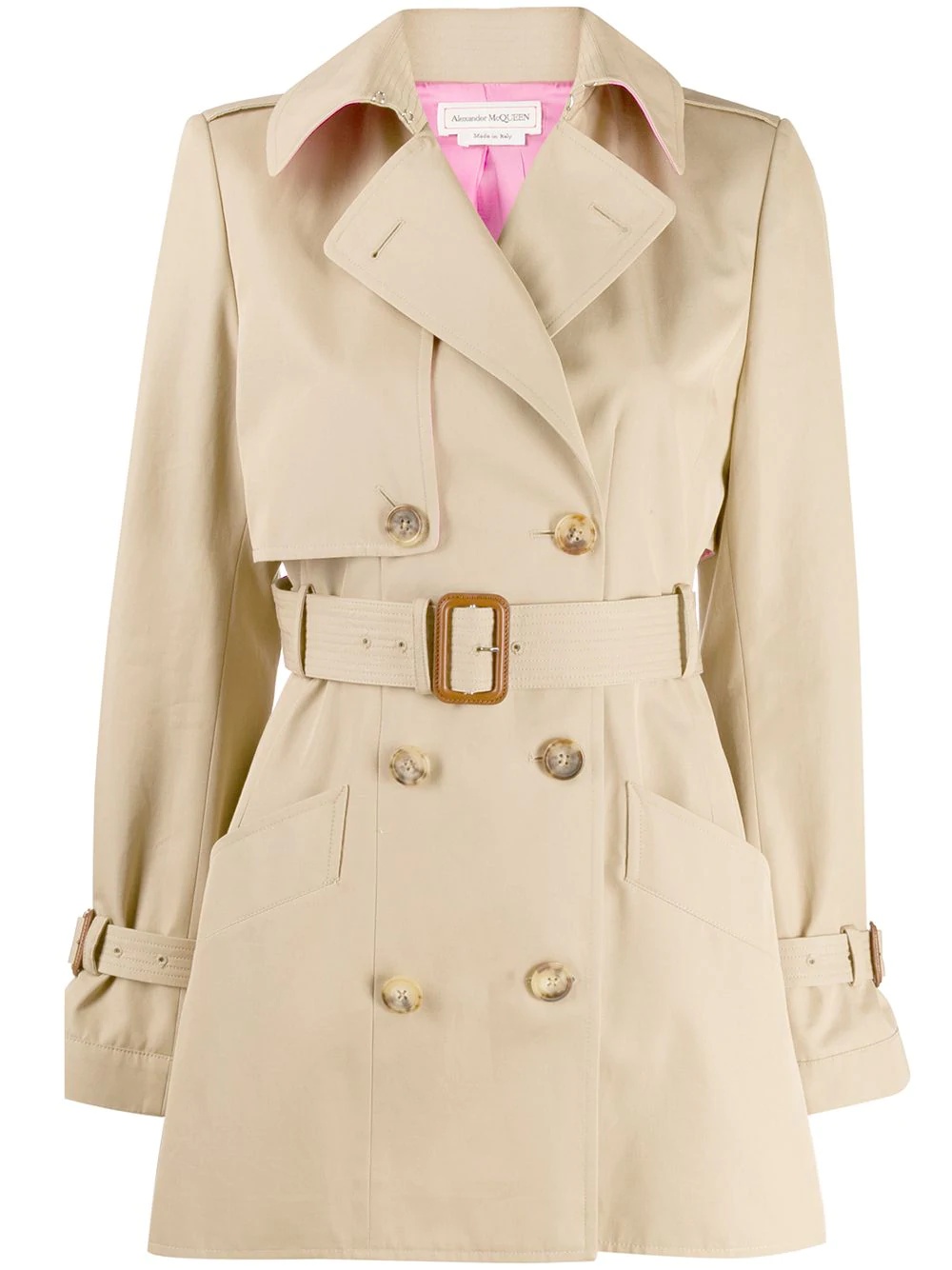 short trench coat - 1