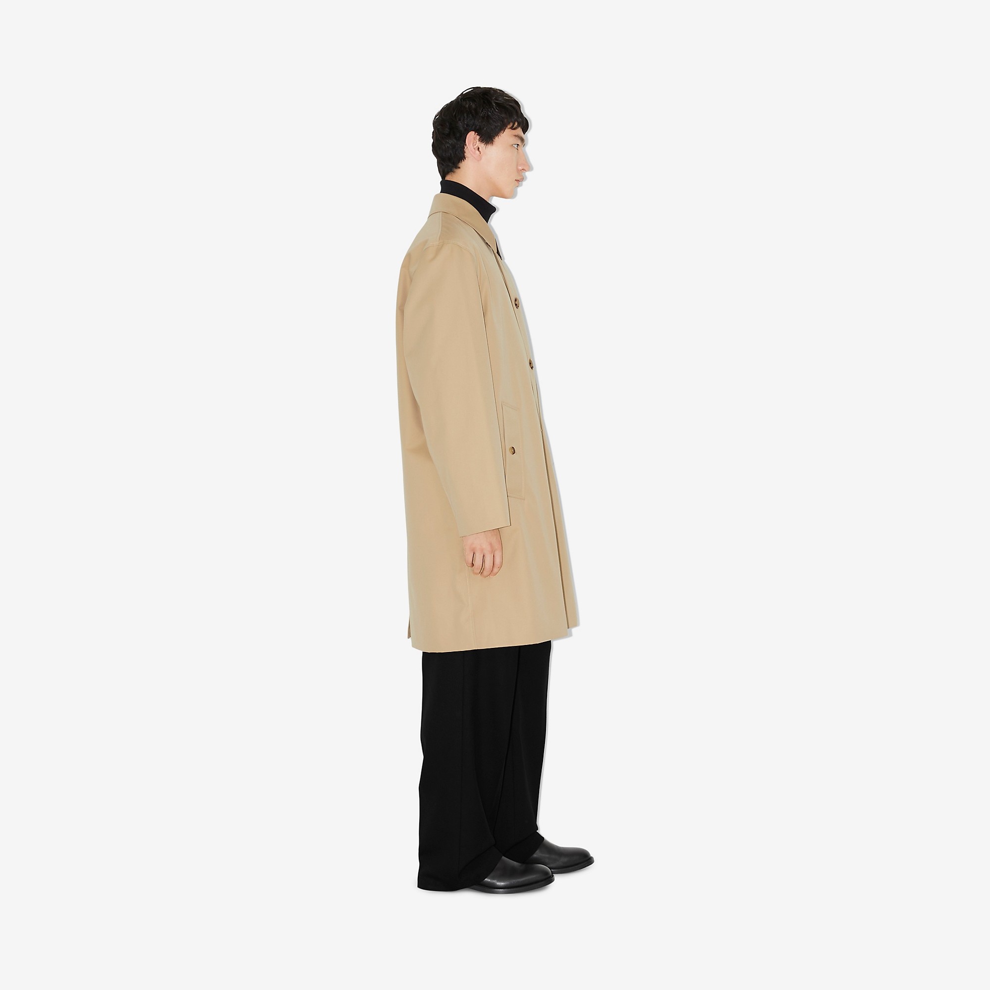 Cotton Gabardine Car Coat - 3