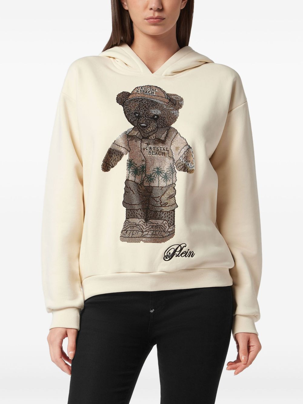 Teddy Beach crystal hoodie - 3