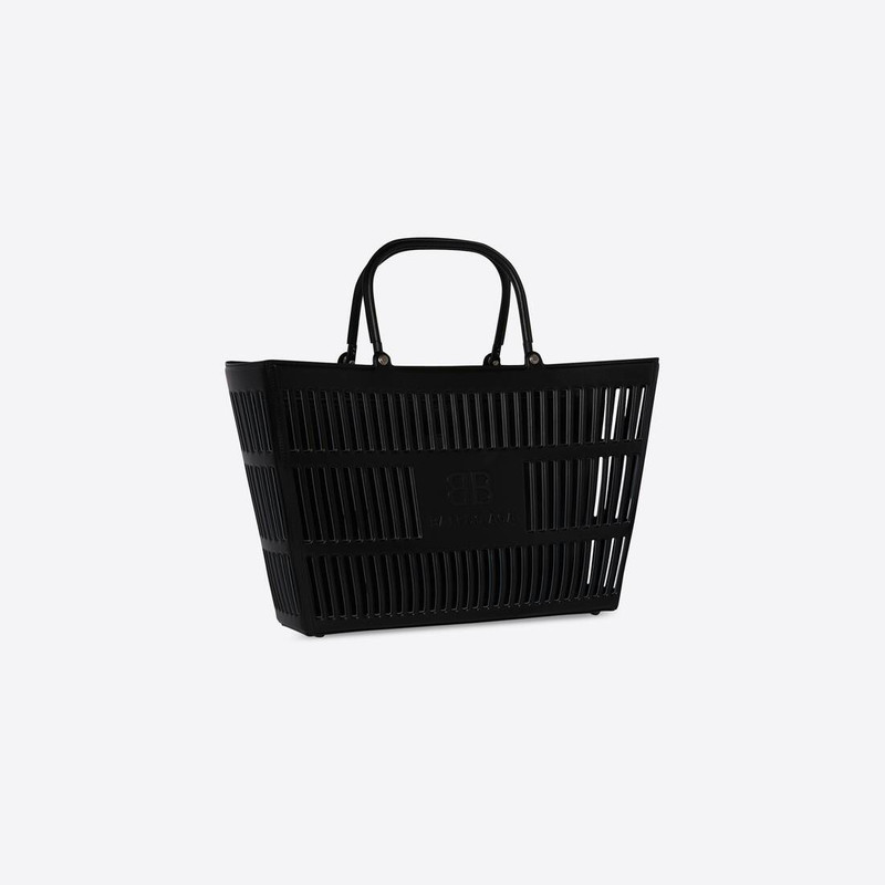 Mag Large Basket Bag in Black 3