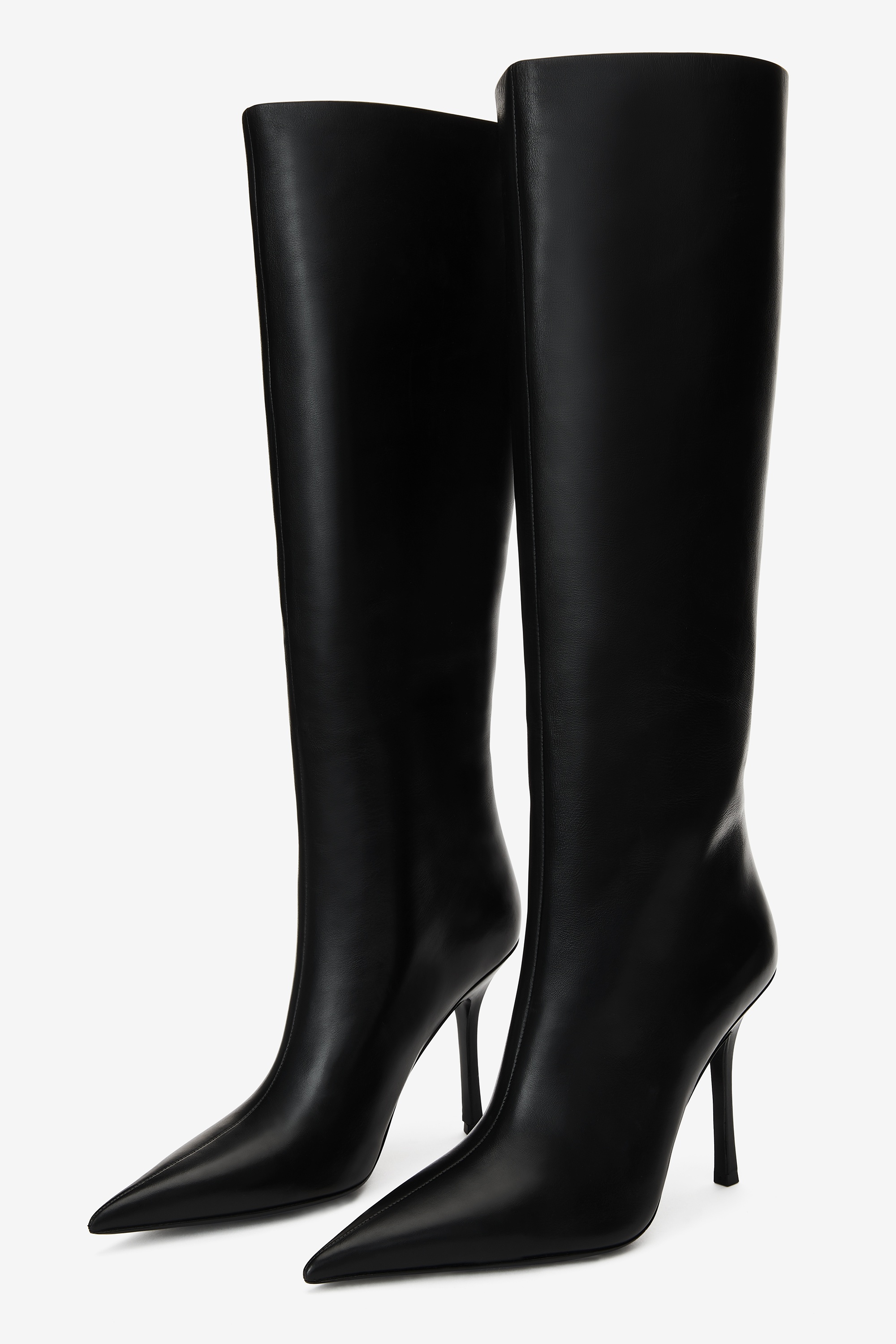 delphine tall boot in leather - 2