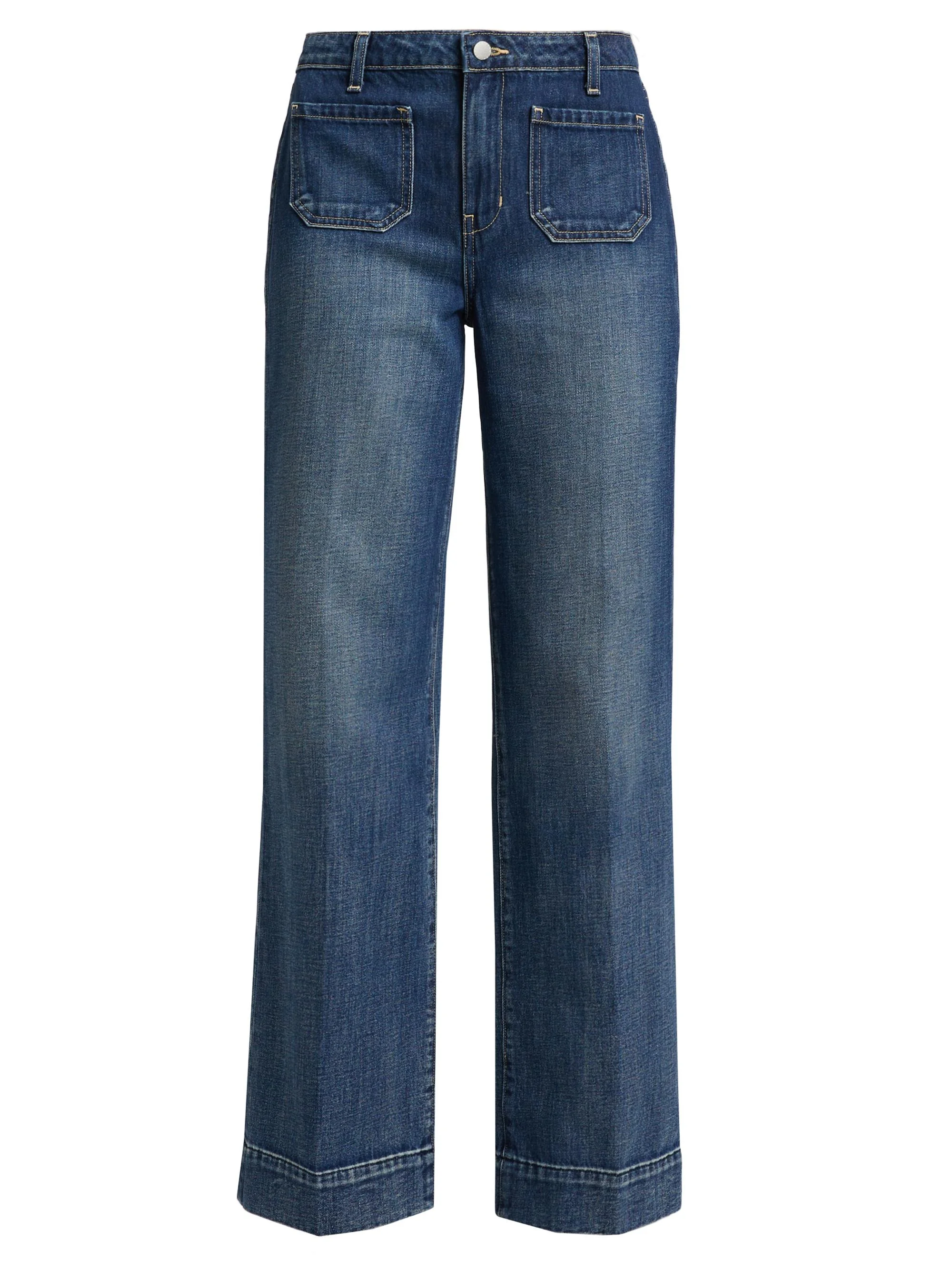 Women's Nolan High-Rise Patch Pocket Wide-Leg Jeans - Dayton - 1