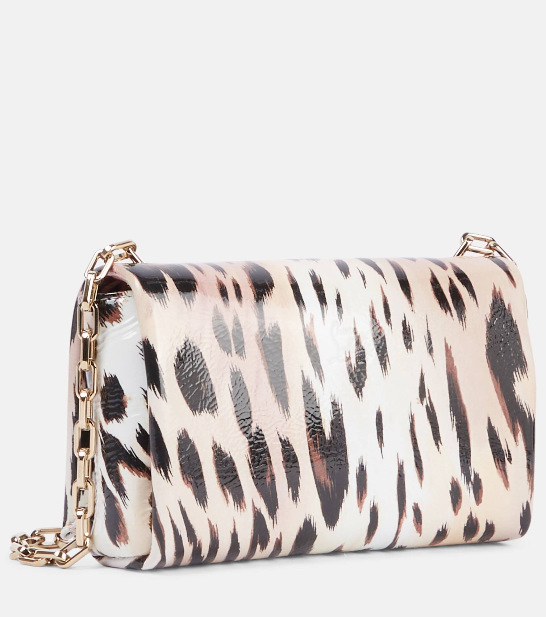 Loubi54 printed leather clutch - 4